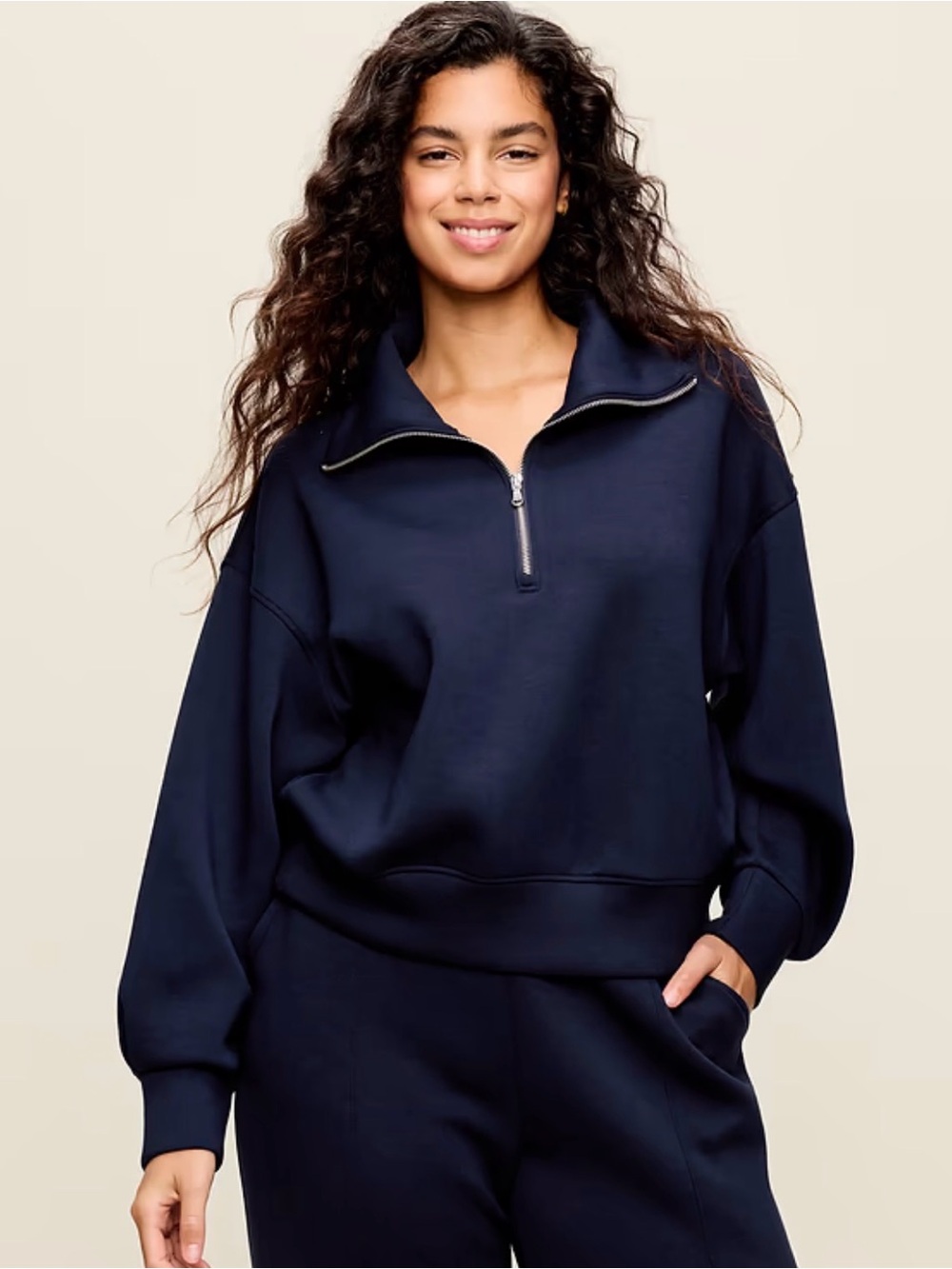 Old Navy bounce fleece half zip sweatshirt